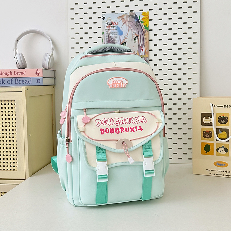 Comercio exterior mochila de alto valor para mujer al por mayor escuela secundaria, escuela secundaria, estudiante universitario, mochila de estilo universitario, mochila de viaje de gran capacidad