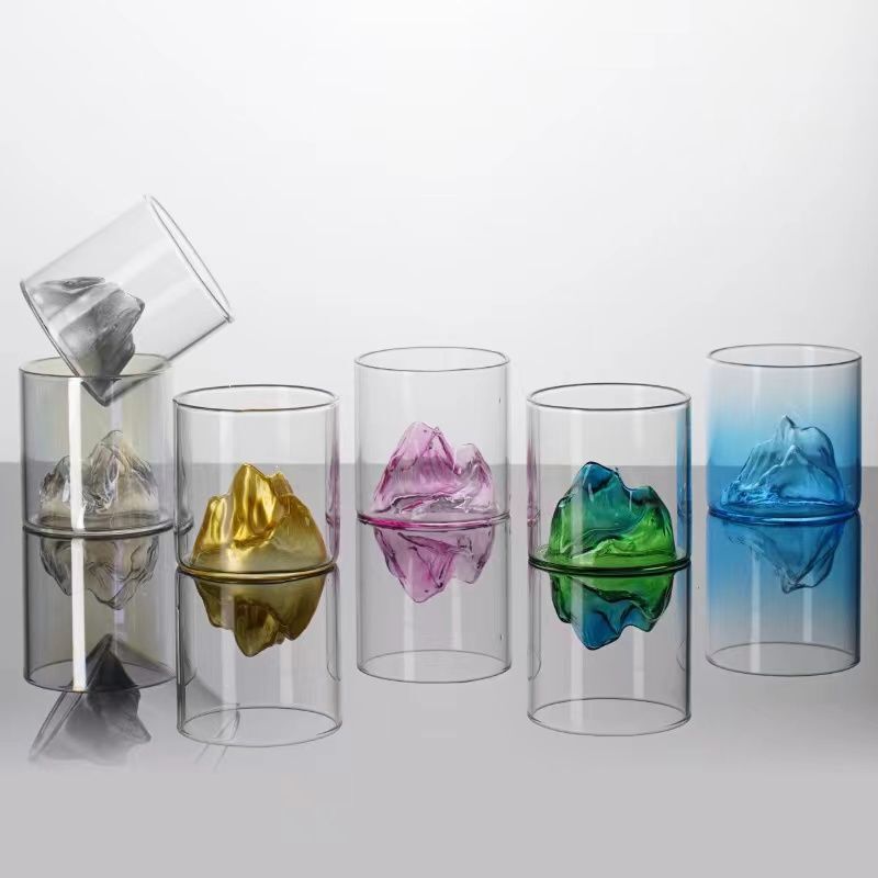 Guan Shan High Borosilicate Glass Cup, High Temperature Resistant Cup, Whiskey Cup, Tea Cup, Transparent Wine Glass, Red Wine Glass Guan Shan High Borosilicate Glass Cup, High Temperature Resistant Cup, Whiskey Cup, Tea Cup, Transparent Wine Glass, Red Wine Glass