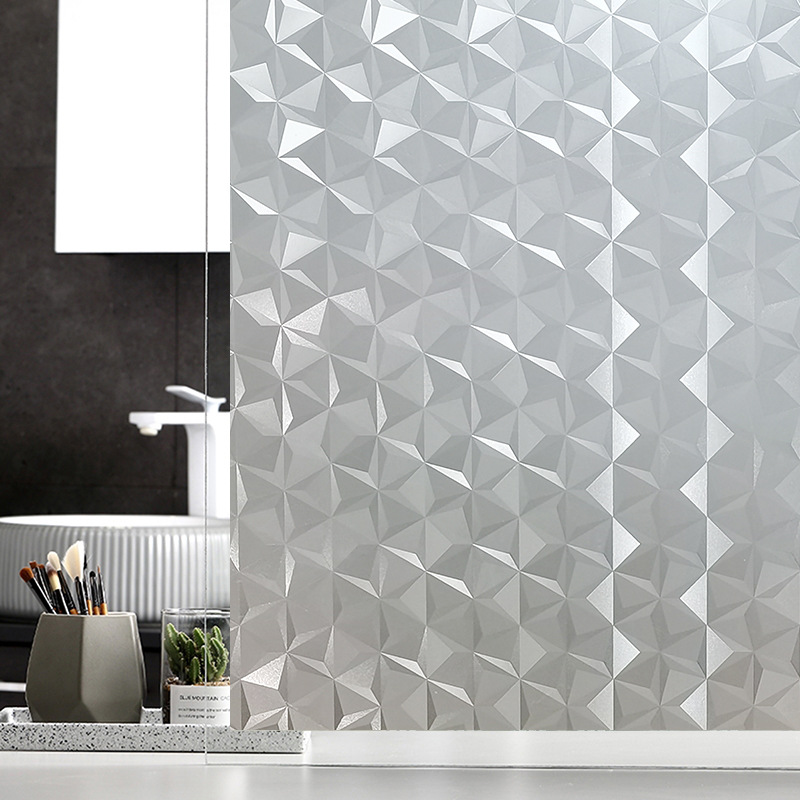 靜電磨砂玻璃貼紙浴室窗戶防窺膜廚房窗花紙防曬隔熱玻璃貼膜批發