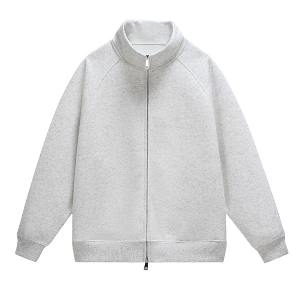 sweatshirt with zipper for leisure