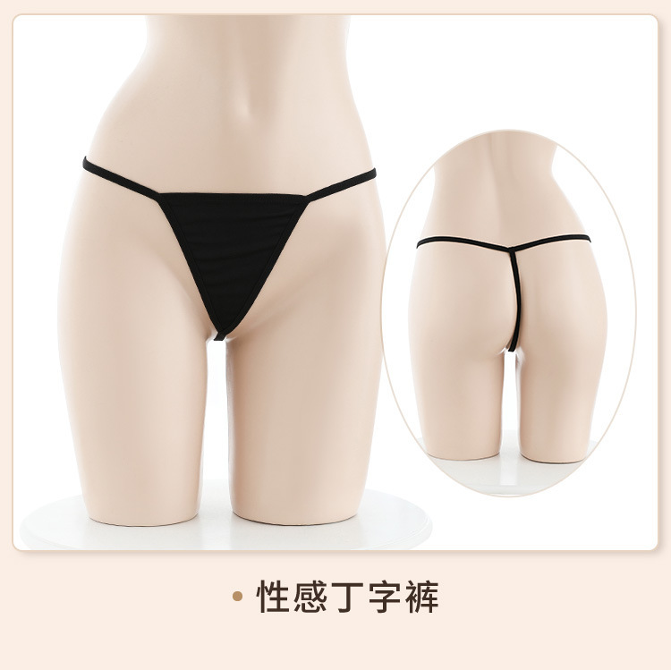 Feimu Secretary Costume Set with Tie, Shirt, Skirt, Thong and Open-Crotch Tights — detail image 27