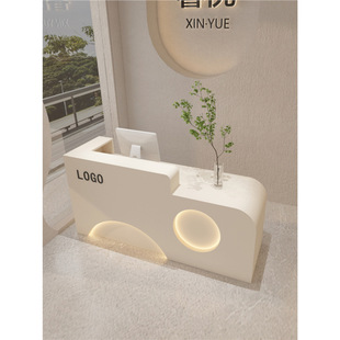 Cashier Counter Small Painted Clothing Store Women's Clothing Beauty Salon Bar Light Luxury High-End Internet Celebrity Store Front Desk Counter