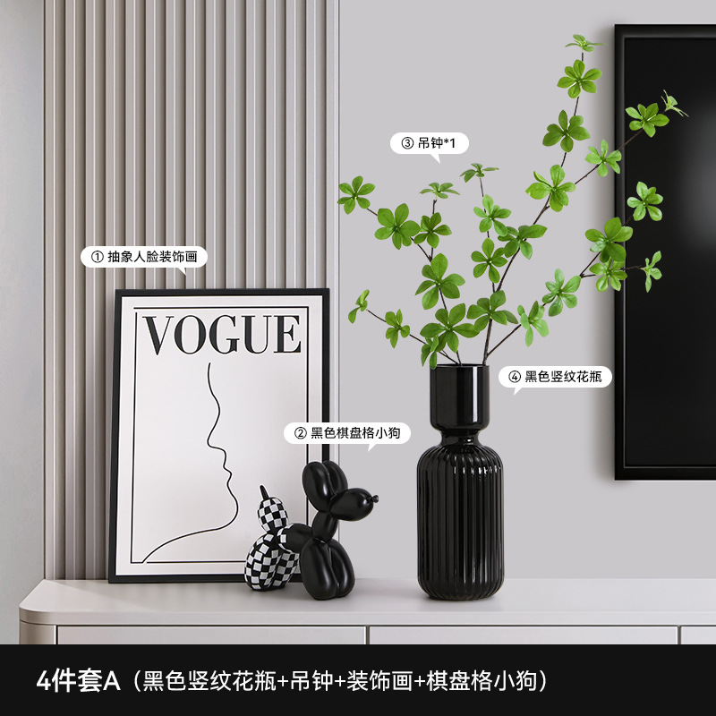 Entrar en el hogar decoración de puerta de entrada moderna alta sensación de sala de estar hogar escritorio TV comedor armario zapatos nicho decoración suave