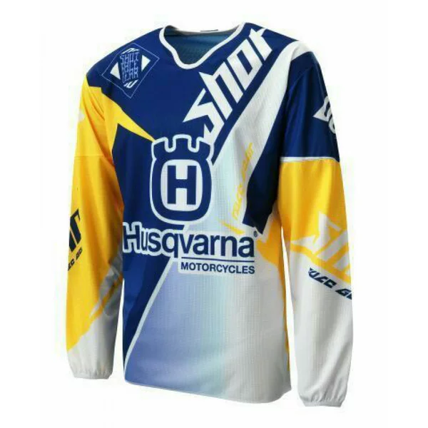 Downhill racing jersey, off-road motorcycle clothing, long-sleeved mountain bike shirt, round-neck T-shirt, breathable