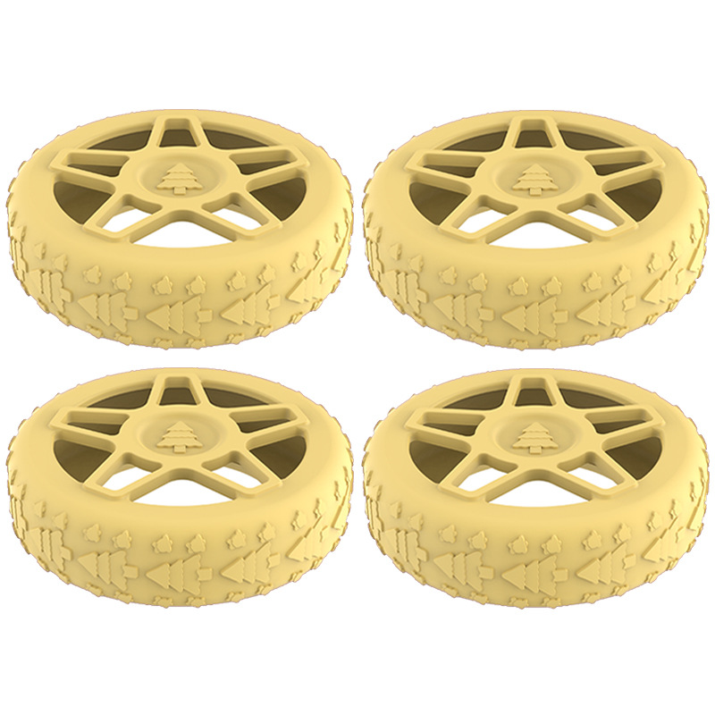 Caster shoesスーツケースホイールシリコン保護カバー耐摩耗性全包スーツケースホイールシリコン保護カバー