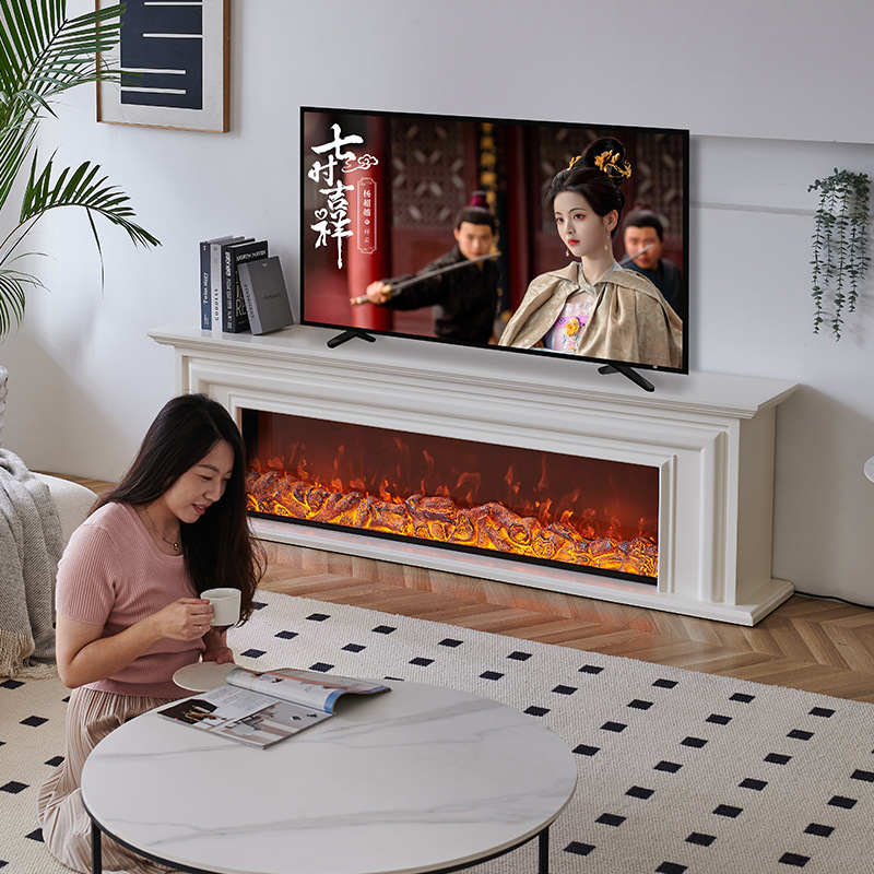 1.2/1.5/1.8/2/2.4米法式简约壁炉电视柜 民宿家用别墅客厅仿真火