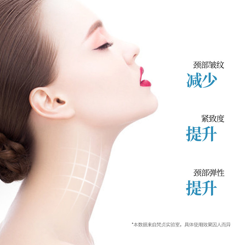 Fangzhen Six-Peptide Goat Milk Neck Mask - Hydrating, Moisturizing, and Smoothing Skin with Refreshing Oil Control