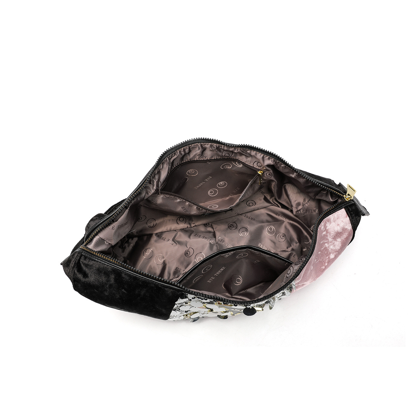 Otoño y invierno diseñador de peluche de cuentas de moda bolsas de ocio de hombro con cremallera bolsas de饺os de moda cool explosión 2889 #