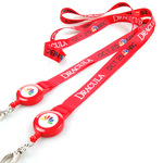 厂家制定易拉扣证件挂绳可伸缩扣工牌挂带员工易拉得厂牌吊牌批发