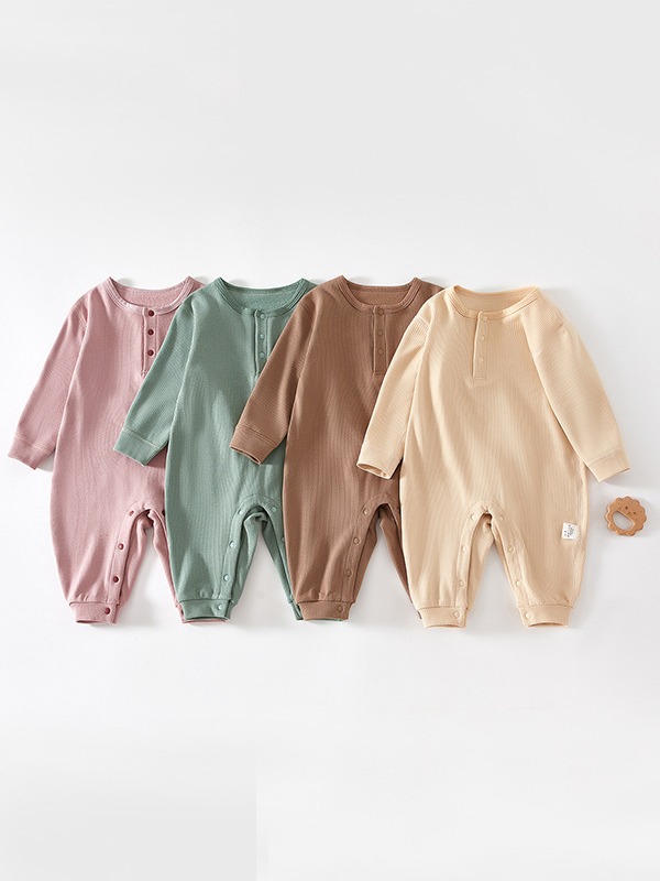Ropa para bebés recién nacidos, almacenamiento de calor, costura, mono para bebés, estilo de otoño/invierno, ropa básica, ropa de abrigo para bebés de luna llena