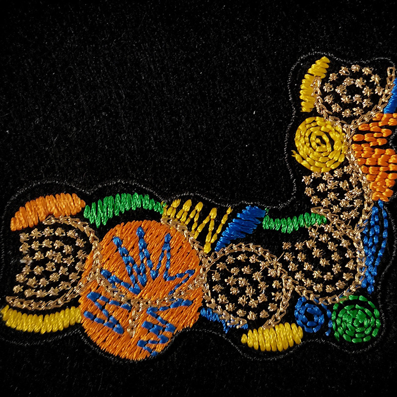 cepillo de dientes de corte láser bordado toalla bordado multi-efecto ropa al aire libre toalla sin punzón marca de tela