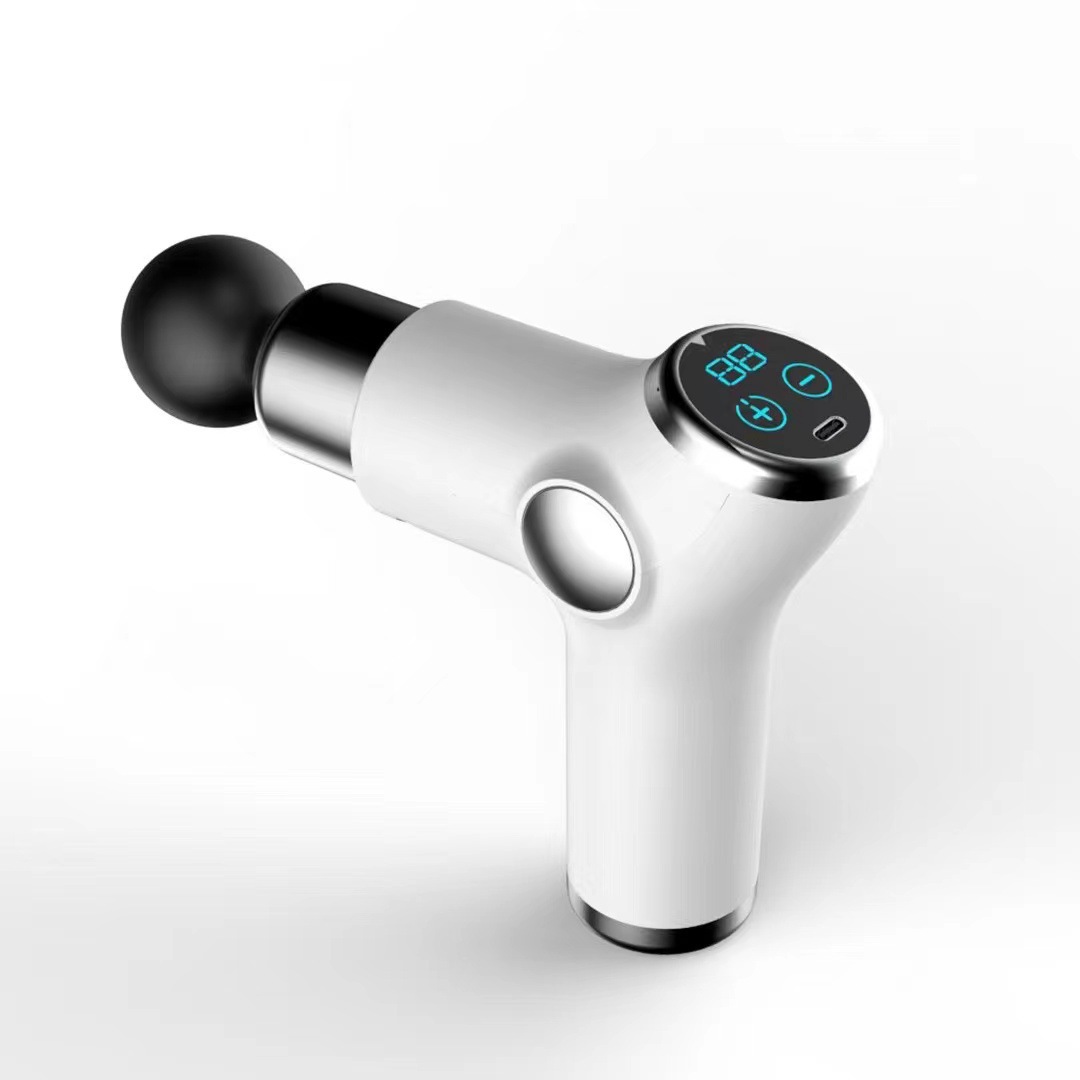 Mini pistola fascial músculo relajante dispositivo vibración masajeador columna cervical cintura pierna masaje eléctrica pistola de impacto