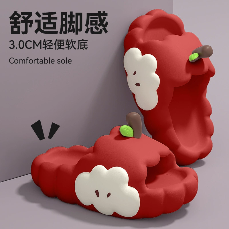 Женские тапочки Apple, лето 2025, новая верхняя одежда с героями мультфильмов, дезодорирующие, противоскользящие, бесшумные тапочки из ЭВА для ванной комнаты