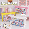 Cartoon transparent capacious high quality pencil case, Japanese cosmetic bag for elementary school students, for secondary school, suitable for teen