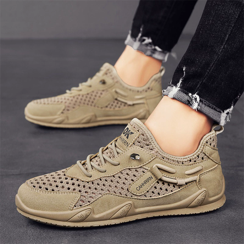 Сетчатые кроссовки, мужская обувь, летняя дышащая повседневная обувь с большой сеткой, уличная модная обувь для подростков, мужская обувь с осьминогом