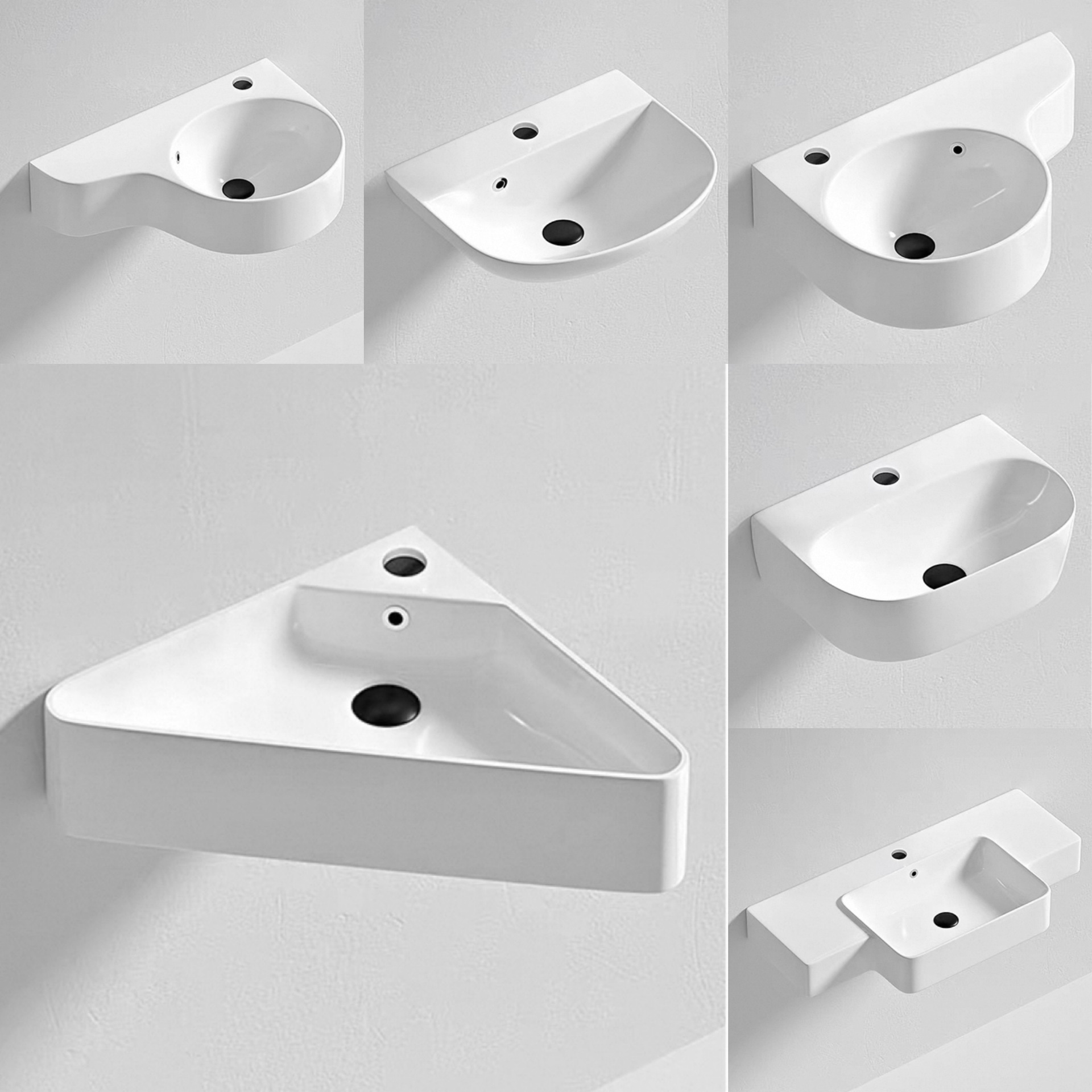 Piscina de balcón mini lavabo tipo pared pequeño lavabo lavabo pequeño tamaño lavabo lavabo