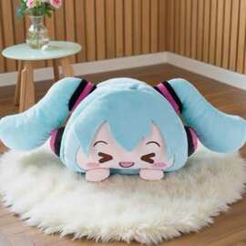 纸抽盒现货初音毛绒二次元mi ku国版同款现货蝴蝶结毛绒公仔初@