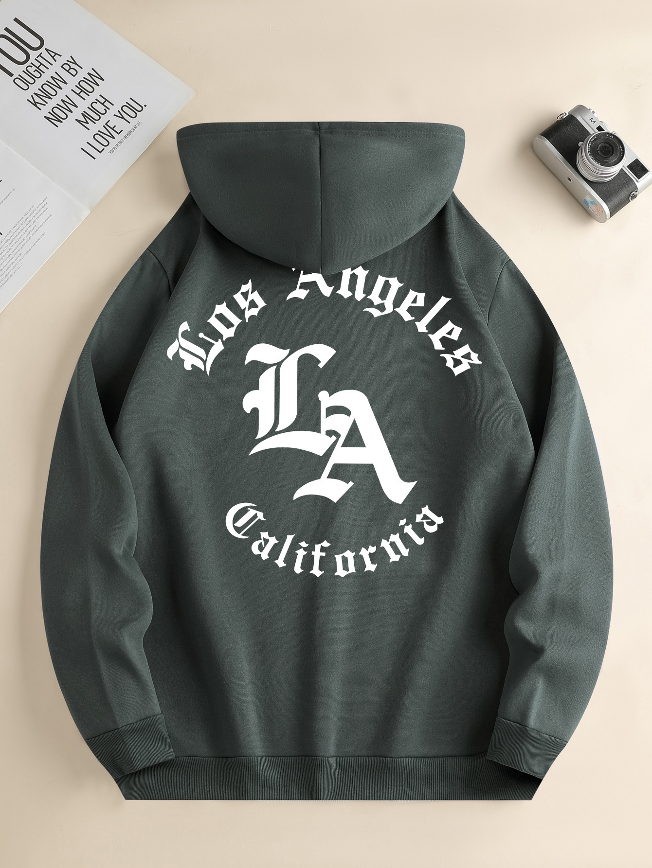 2025 Men's new fashion hoodie, casual daily drawstring Sudadera