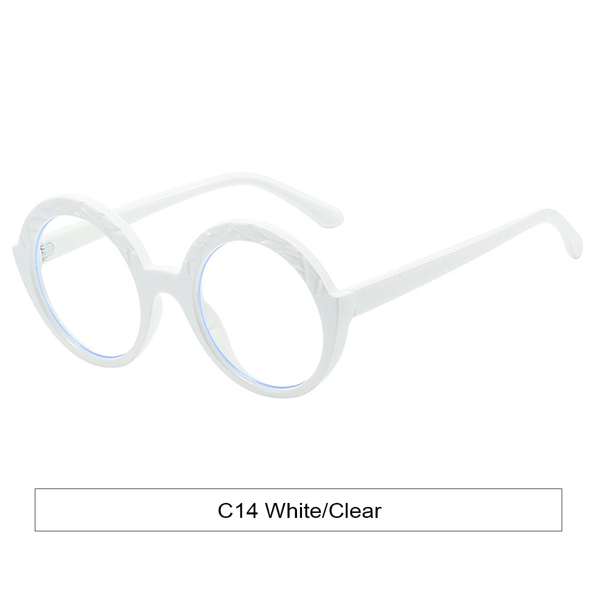 C14 화이트 프레임 안티블루라이트