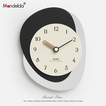 Mandelda免打孔钟表挂钟客厅现代简约装饰背景墙面个性创意网红品
