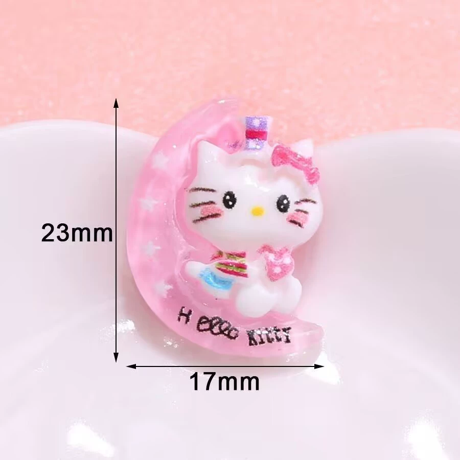 Hello Kitty, заколка для волос с бантом, верёвка для волос, материал, чехол для телефона, магнит на холодильник, ручная работа