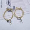 Small bell, bracelet for beloved, rainbow hair rope, Korean style, simple and elegant design, cloud