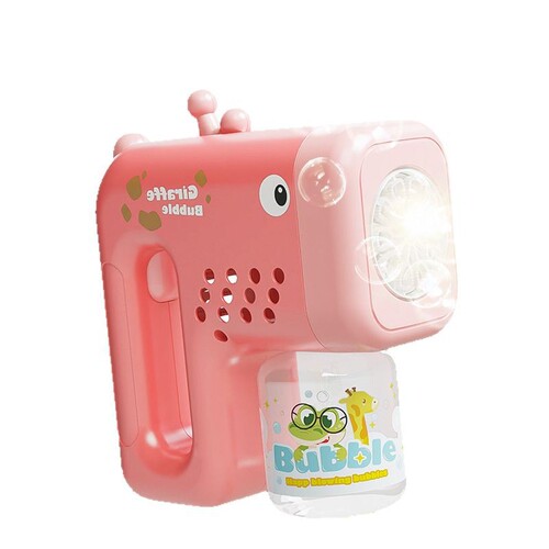 Cross-border cartoon bubble gun full automatic handheld leak-proof 10-hole electric bubble dinosaur children's fan toy
