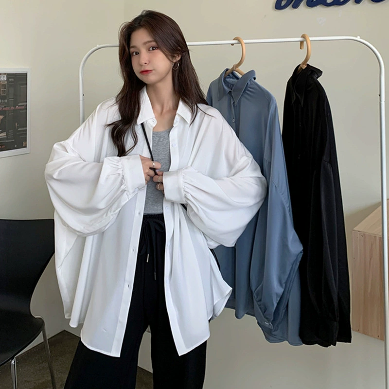 Женские летние рубашки из Японии и Кореи 2025 года, новый стиль, модные свободные белые солнцезащитные шифоновые топы-кардиганы, тонкие