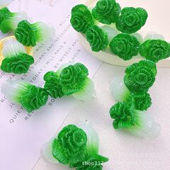 擬似立体野菜ペンダント青菜白菜キーホルダーイヤリングバッグペンダントdiy樹脂部品材料バッチ