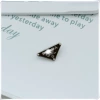 Black triangle pin large size