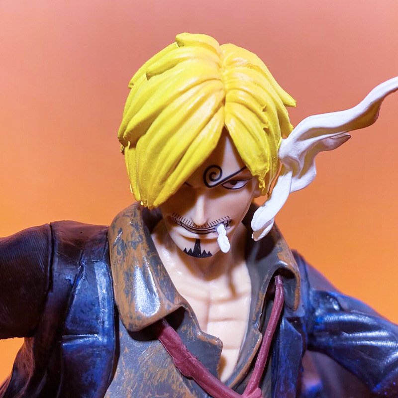 ワンピースwifi山治麦わら帽子団悪魔风脚三主力gkモデルフィギュアv置物vグッズ|undefined