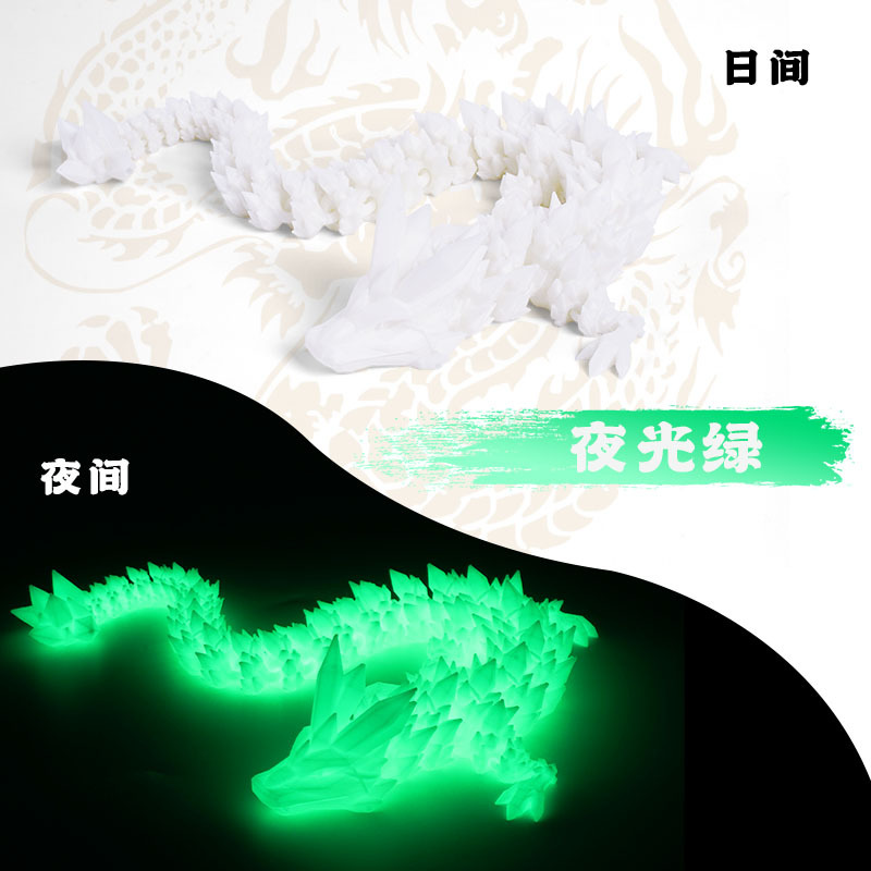 3D impresión de dragón adornos dragón cristal transfronterizo impresión 3D dragón China adornos dragón juguetes hechos a mano regalos de huevos de dragón al por mayor