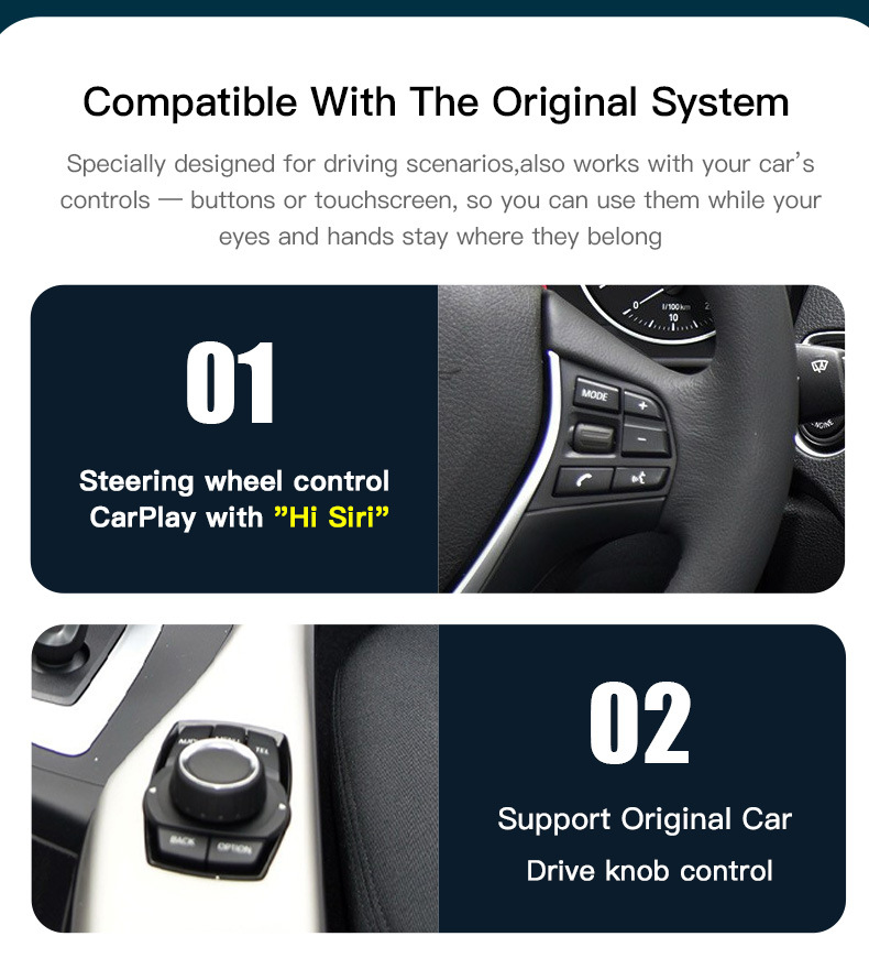 Suitable for Bmw Wireless Carplay Decoder, Huawei Hicar Box, Bmw Supports the Addition of Reversing Camera