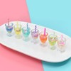 Small food play with accessories, cream realistic resin, wholesale, handmade