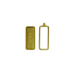 New Xizang Thangka Box Pendant Gawu Box Multi-Size Necklace Gold Copper Alloy Empty Box 1*3 Small Strip 2*3