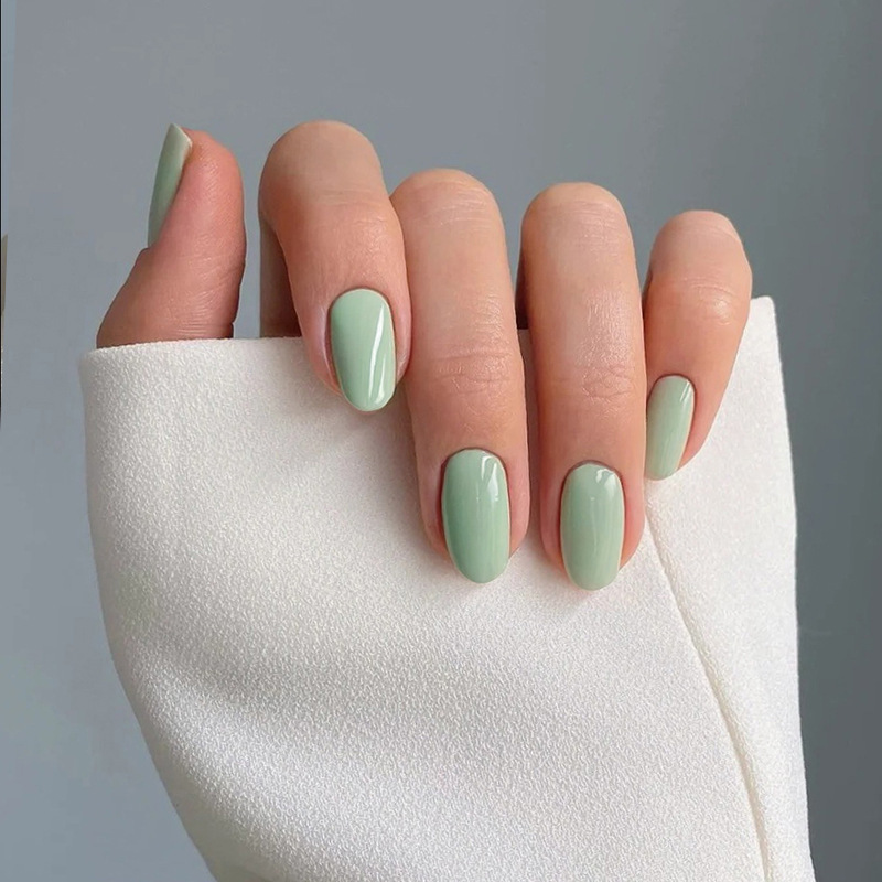 Simple and Fresh Mint Green Versatile Fashionable Nail Stickers for Girls That Enhance Complexion, Removable Wearable Nails, 24 Pieces Simple and Fresh Mint Green Versatile Fashionable Nail Stickers for Girls That Enhance Complexion, Removable Wearable Nails, 24 Pieces