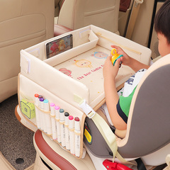 車の安全シートの食事のトレーの赤ちゃんの食事の絵のテーブルの防水の子供のカートの漫画の革の小さいテーブルの板
