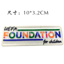 成品现货批发植绒臂章烫印画足球服3d立体布贴烫图热转印印花烫画