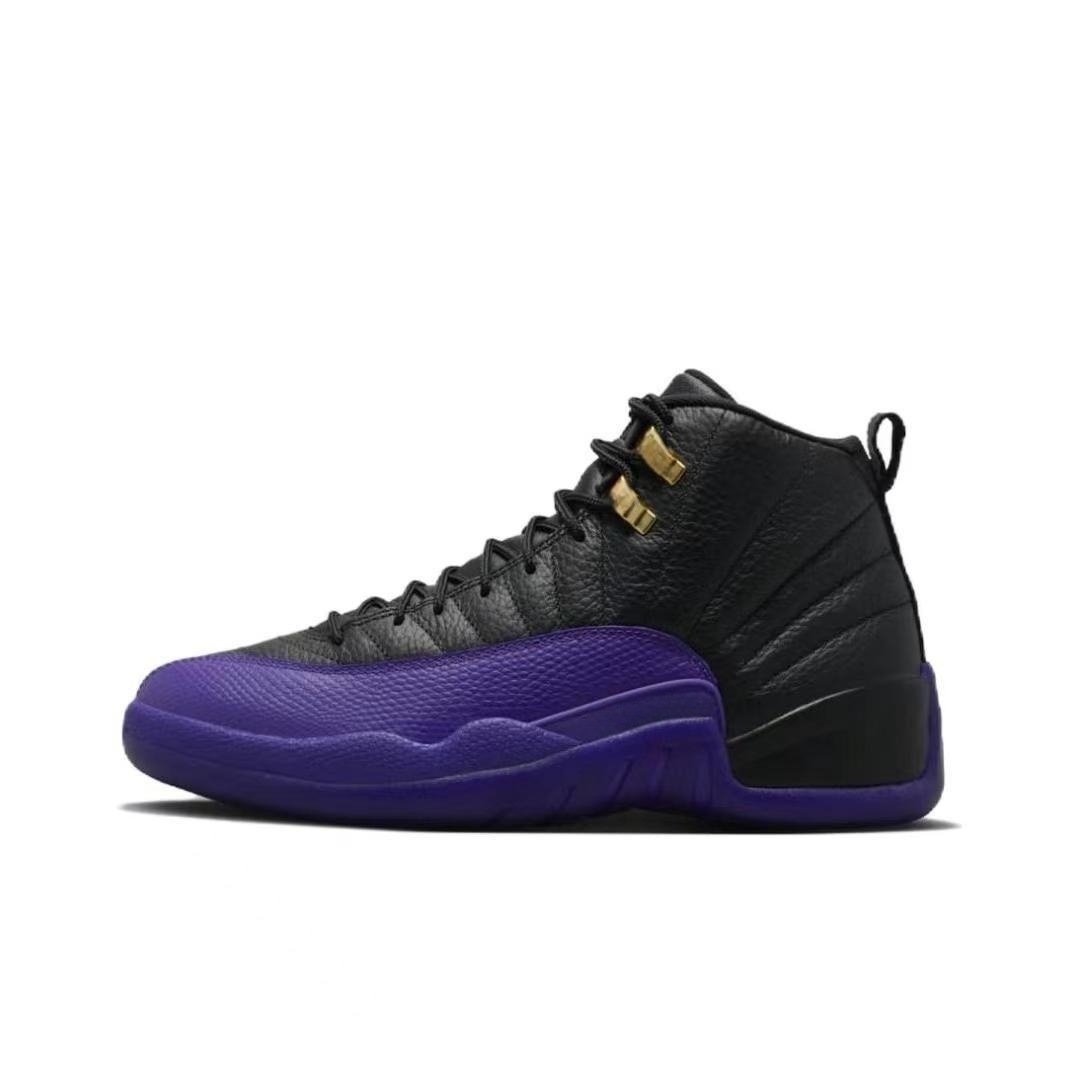 Zapatillas de Baloncesto de Caña Alta para Hombre AJ12 de Cuero Sintético, Antideslizante, para Deporte
