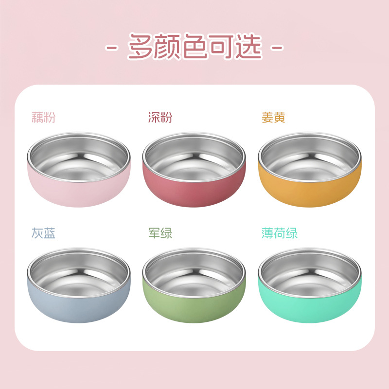 Amazon niños de acero inoxidable silicona cuenco con desmontaje de grado alimenticio 304 deslizante cuenco de alimentación aislamiento deslizante para niños