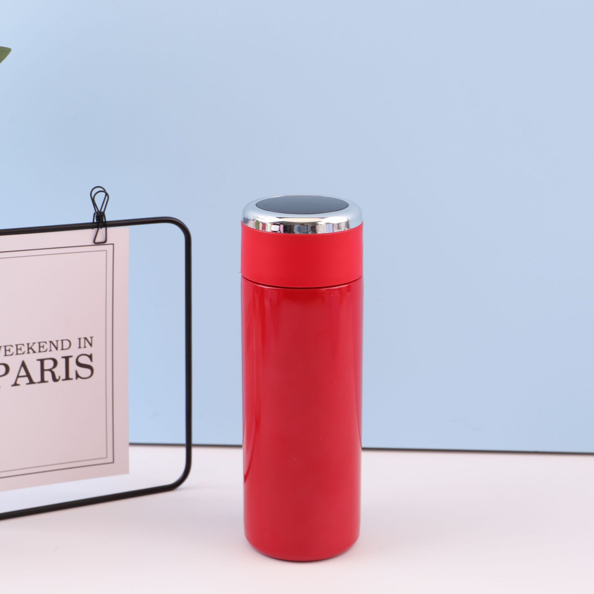 Medición de temperatura inteligente 304 taza de aislamiento de acero inoxidable gradiente taza de acompañamiento taza de temperatura doméstica taza de agua portátil directa