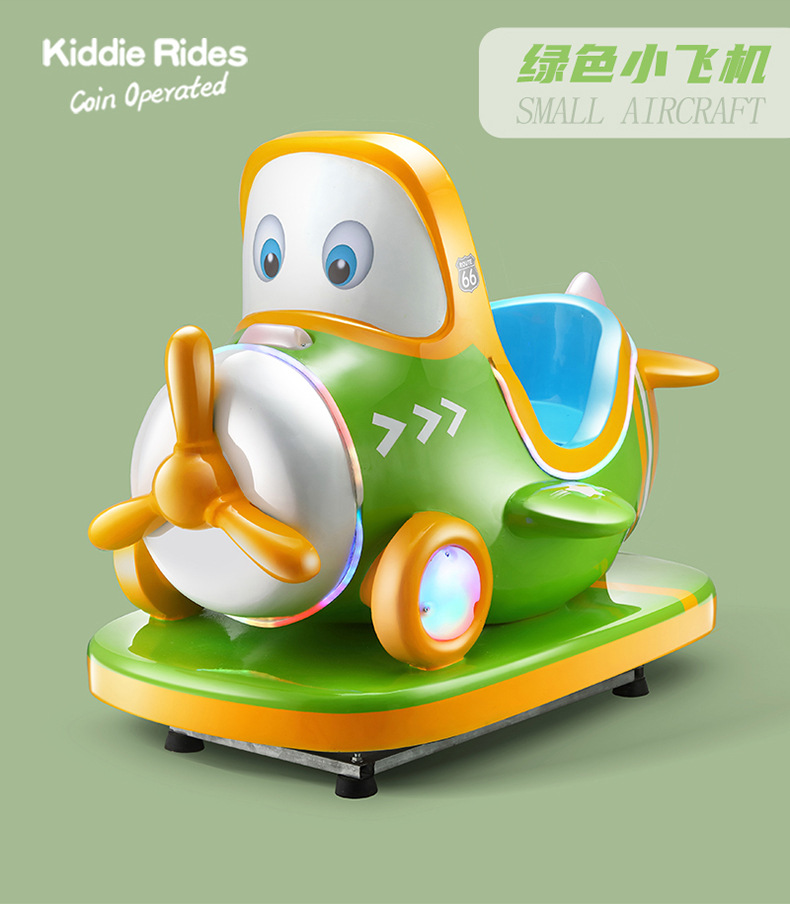 Nuevo carro de fibra de vidrio para niños aviones eléctricos motocicletas de policía carro de agitación de juegos de ciudad máquina de juego de monedas