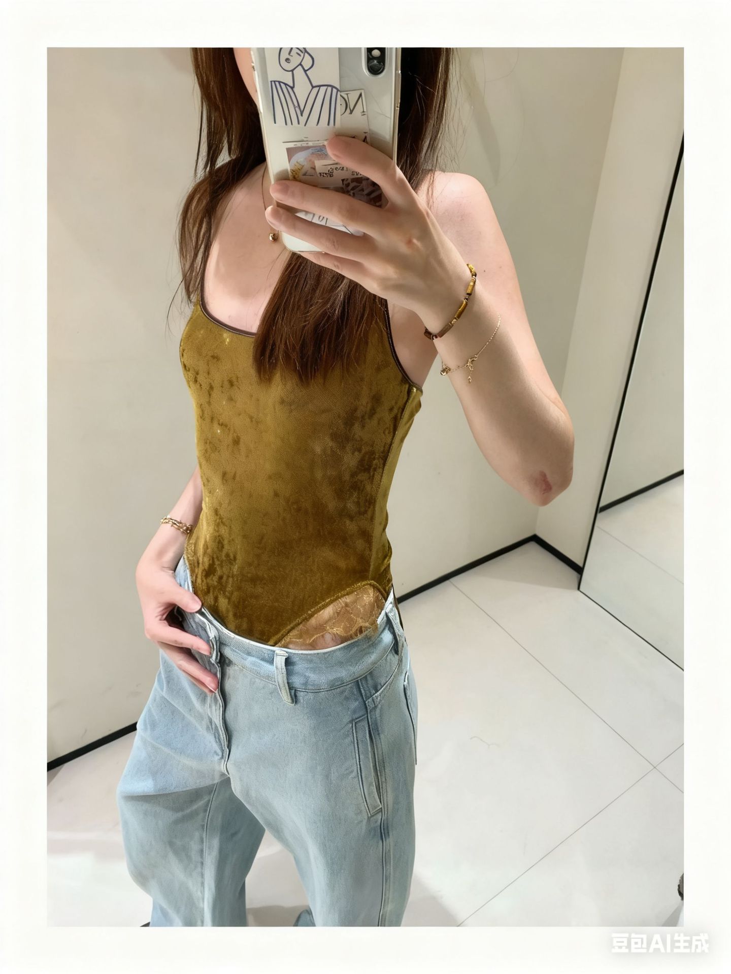 Hot Girl diseño de impresión de leopardo bajo pecho delgado en forma de cuerpo camiseta de fondo de caída sexy y delgada camiseta de cuerpo pequeño