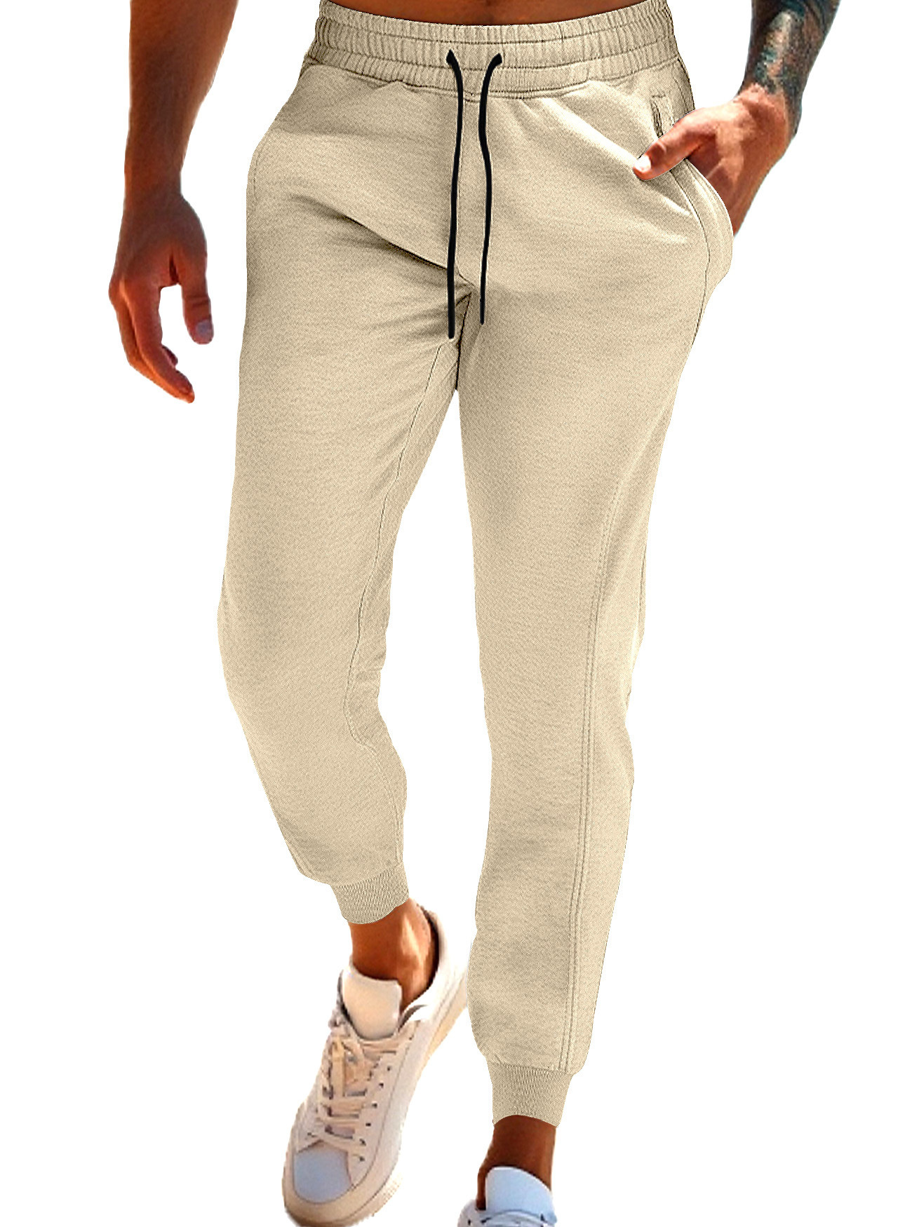 Fábrica transfronteriza de Europa y América Amazon TEMU al por mayor nuevos pantalones deportivos casuales de moda masculina