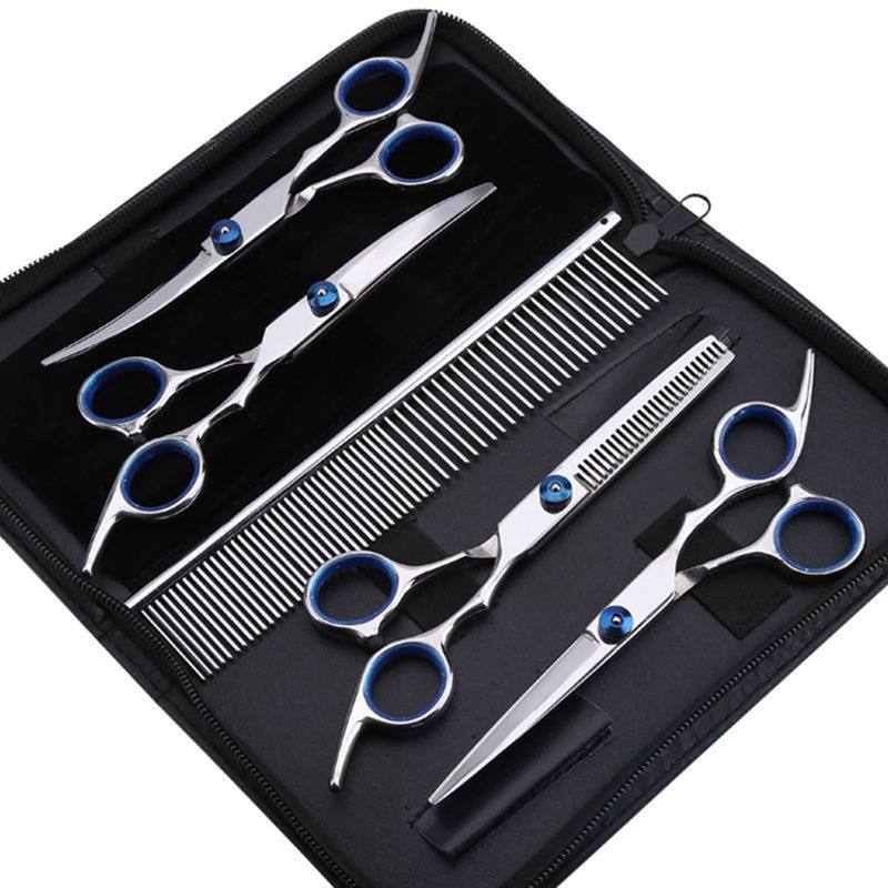 Pet Scissors Beauty Tool Set Professional Hair Cutter Dog Hair Curved Shears Dog Teddy Hair Cutter Pet Scissors Beauty Tool Set Professional Hair Cutter Dog Hair Curved Shears Dog Teddy Hair Cutter