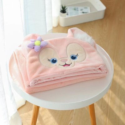 Cartoon cute fox hooded cloak blanket student shawl thickened warm nap cloak office air conditioning blanket