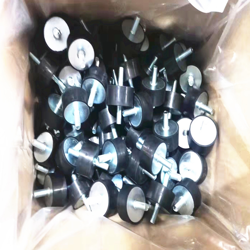 防静电石墨镀镍导电硅橡胶脚垫橡胶垫背胶加轴环型KZECK3520减震