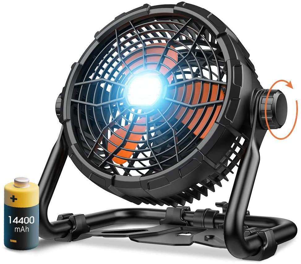 Ventilador de Piso para Camping Recargable, Batería Integrada, para Exteriores image 6