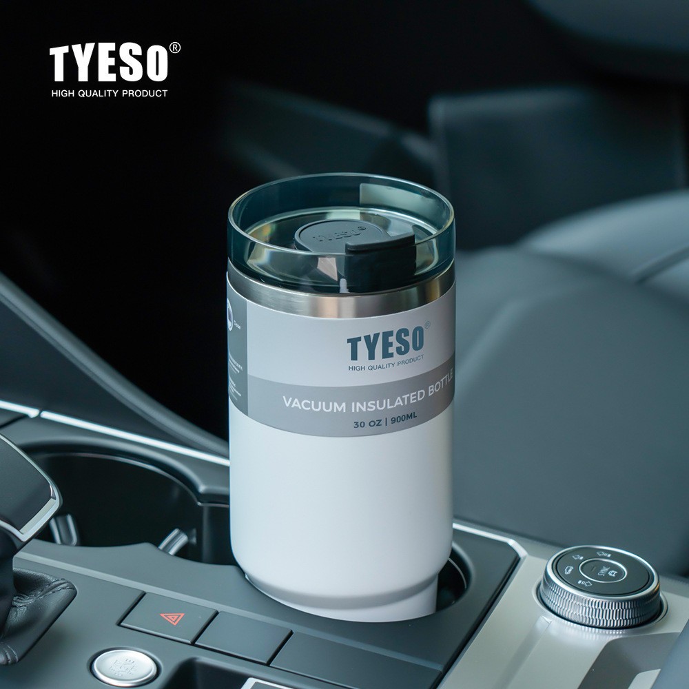 Taishuo 커피 컵 대용량 304 스테인레스 스틸 단열 및 냉각 자동차 아이스 컵 밀짚 우유 차 컵