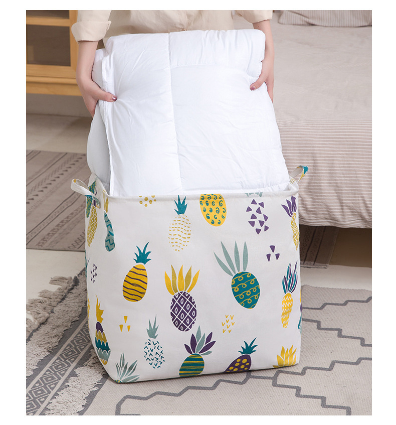 Cesto gigante pieghevole, contenitore per giocattoli con coulisse, cesto per vestiti sporchi, borsa per traslochi e conservazione di trapunte_voghion.com